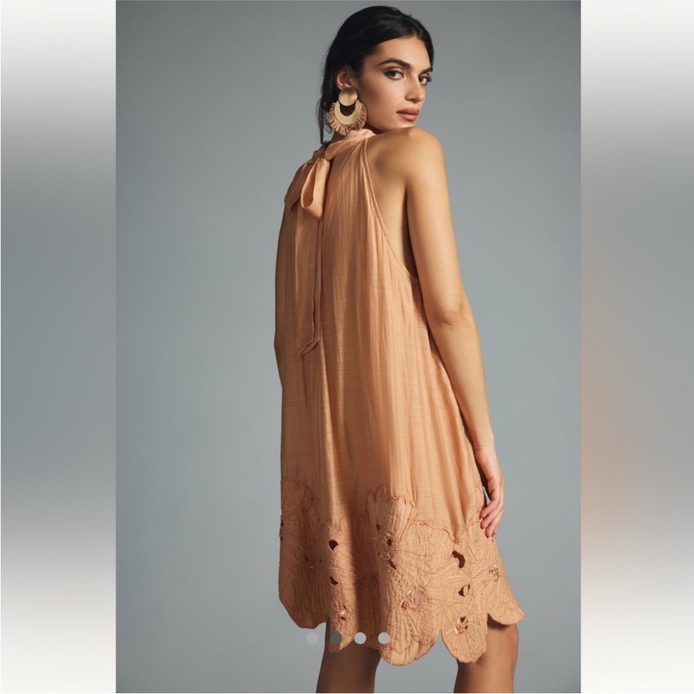 Anthropologie floral cut out halter dress - Picture 2 of 5